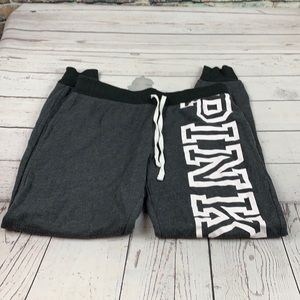 Victoria's Secret PINK black & white sweats size XS